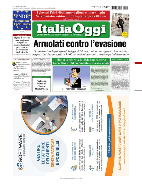 Italia oggi : quotidiano di economia finanza e politica